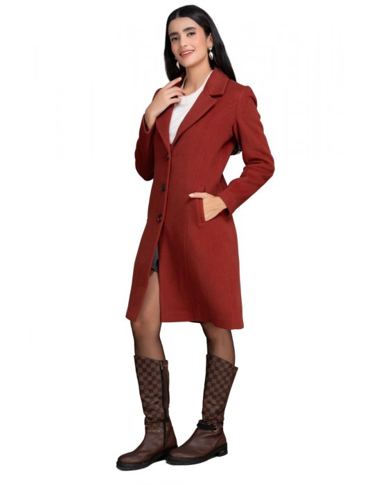 Women Coat Brick